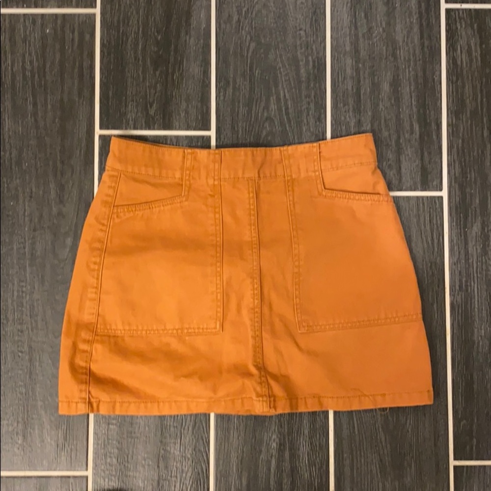 Brown Mini Skirt